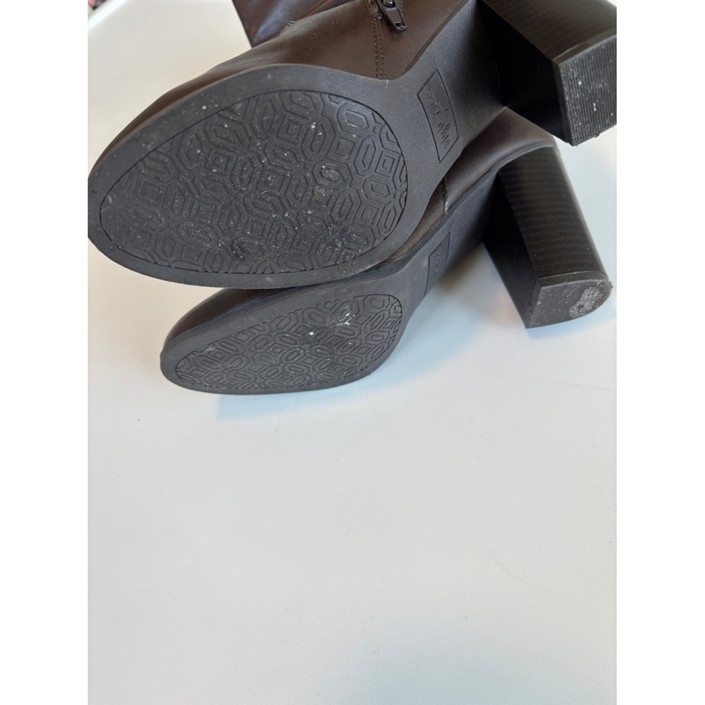 Style & Co. Dark Brown Slouchy Mid-Calf Heeled Boots 7M Like New - Picture 6 of 9